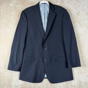 Brooks Brothers Explorer Fitzgerald Fit Black Wool Blend Blazer Men 41R Business